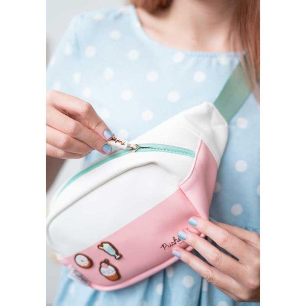 Erik Pusheen Rose Collection Τσαντάκι Μέσης με Δερματίνη