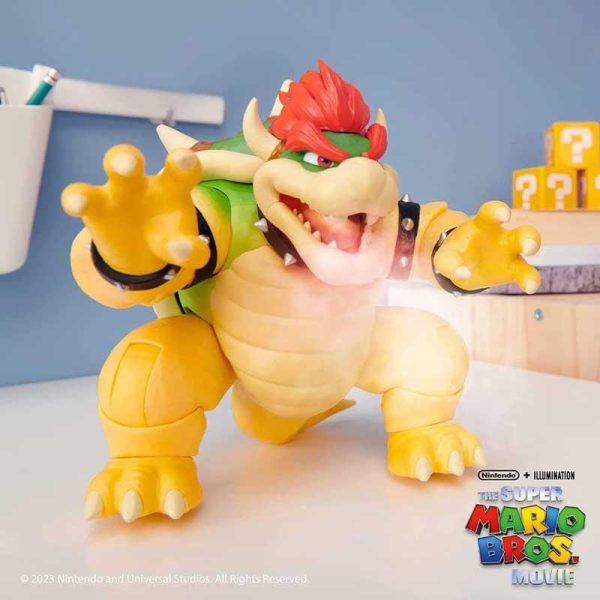 Super Mario Bros The Movie: Bowser Figure with Fire Spitting Function - Φιγούρα 18cm Jakks Pacific