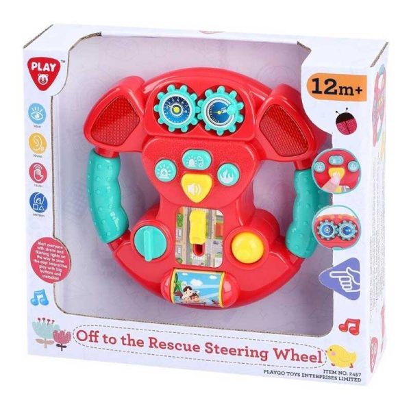 Playgo Off To The Rescue Steering Wheel - Τιμόνι με Ήχους & Φως