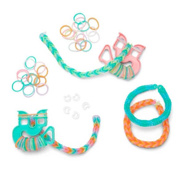 Rainbow Loom Glow Party Treasure Box - Σετ Κατασκευής Βραχιολιών