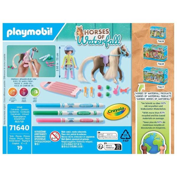 Playmobil Color Horses Of Waterfall 71640: Κομμώτρια Αλόγου