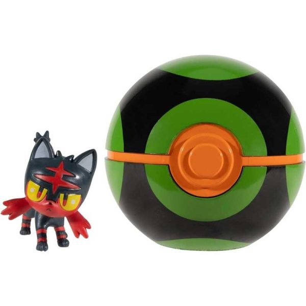 Pokemon Clip N’ Go Με Φιγούρα Litten & Dusk Ball (Wave 16) #PKW3147