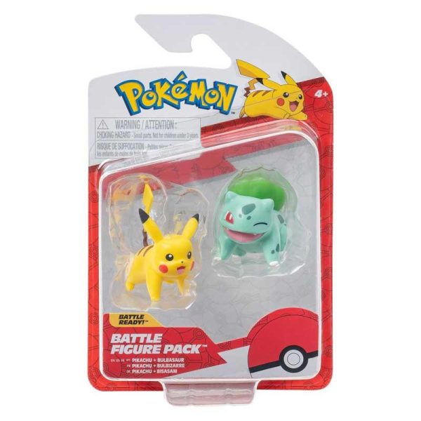 Pokemon Battle Figure Pack Με Φιγούρες Bulbasaur & Pikachu (Wave 2) #PKW3587