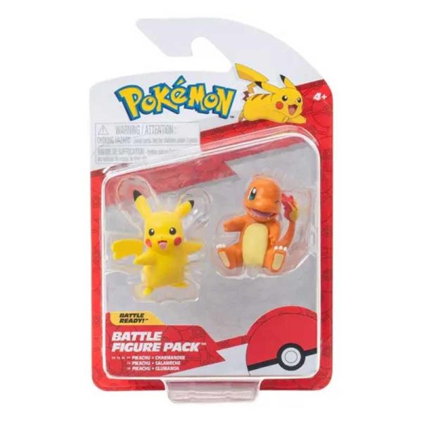 Pokemon Battle Figure Pack Με Φιγούρες Charmander & Pikachu (Wave 2) #PKW3585