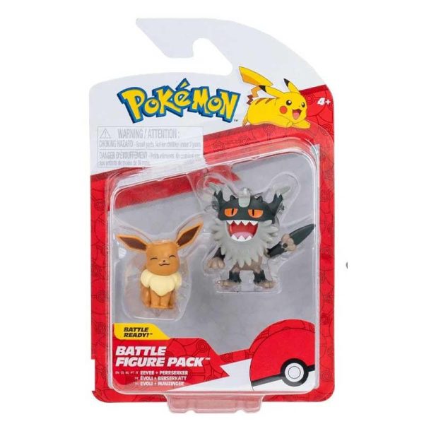 Pokemon Battle Figure Pack Με Φιγούρες Eevee & Perrserker (Wave 18) #PKW3577
