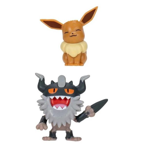 Pokemon Battle Figure Pack Με Φιγούρες Eevee & Perrserker (Wave 18) #PKW3577