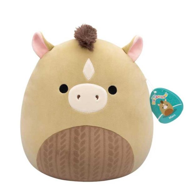 Squishmallows Mars - Ύαινα Λούτρινo 30cm με Ανάγλυφο Μοτίβο W6