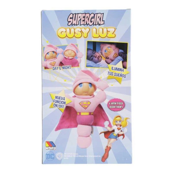 Molto Gusy Luz DC SuperGirl - Βρεφικό Λούτρινο 'Φωτεινούλης' με Φως 30εκ.