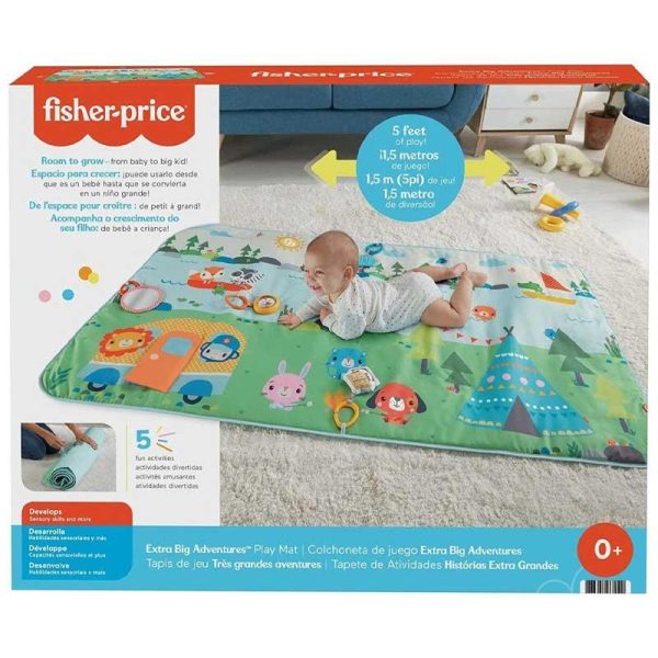 Fisher-Price Extra Big Adventures Playmat - Μεγάλο Πάπλωμα Δραστηριοτήτων
