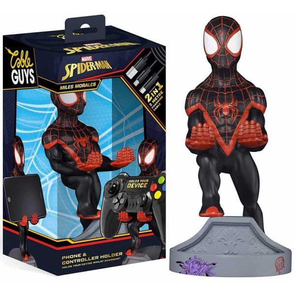 Marvel Spider-man Cable Guy - Miles Morales Phone & Controller Holder 20cm
