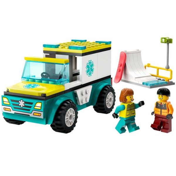 Lego City 60403: Emergency Ambulance & Snowboarder
