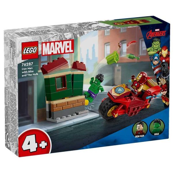 Lego Marvel 76287: Iron Man With Bike & The Hulk