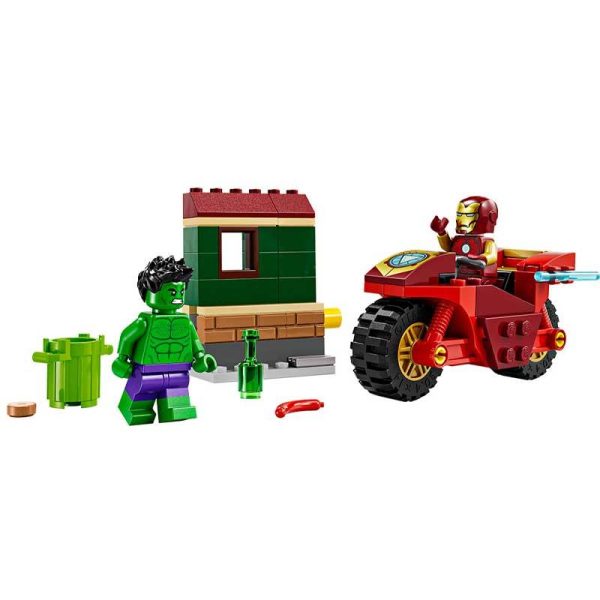 Lego Marvel 76287: Iron Man With Bike & The Hulk
