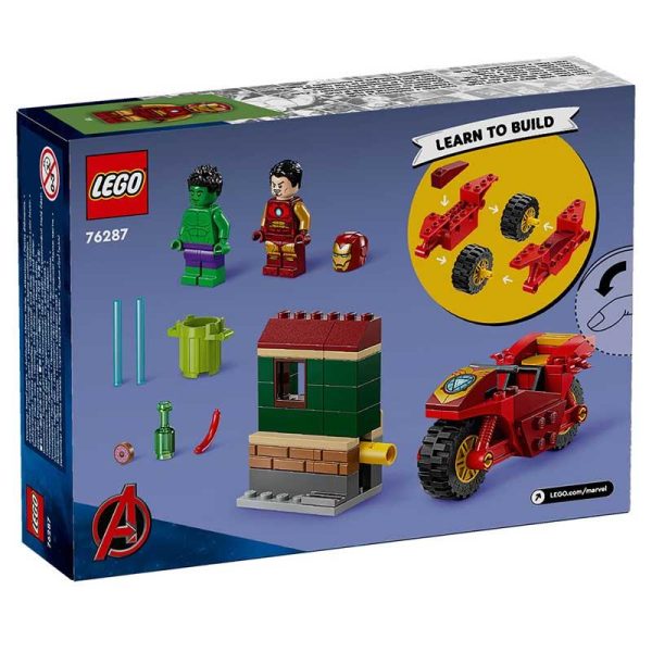 Lego Marvel 76287: Iron Man With Bike & The Hulk