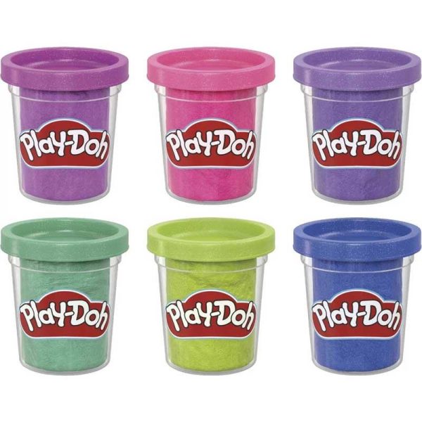 Play-Doh Sparkle Compound Collection – Σετ Πλαστελίνης Αστραφτερά Χρώματα (6 τεμάχια)