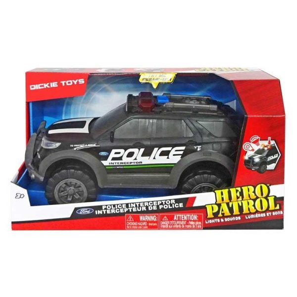 Dickie Toys Police Interceptor - Ford 4x4 Όχημα Αστυνομίας Πλαστικό Με Ήχο Και Φως 30cm
