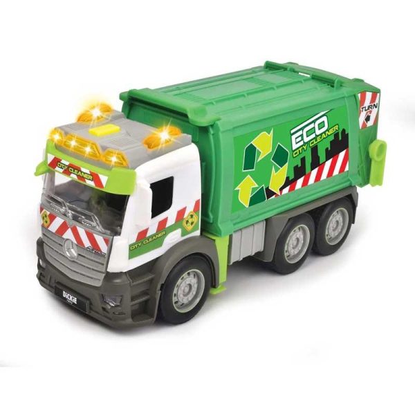Dickie Toys - Mercedes Φορτηγό Απορριματοφόρο Πλαστικό Με Ήχο Και Φως 28cm