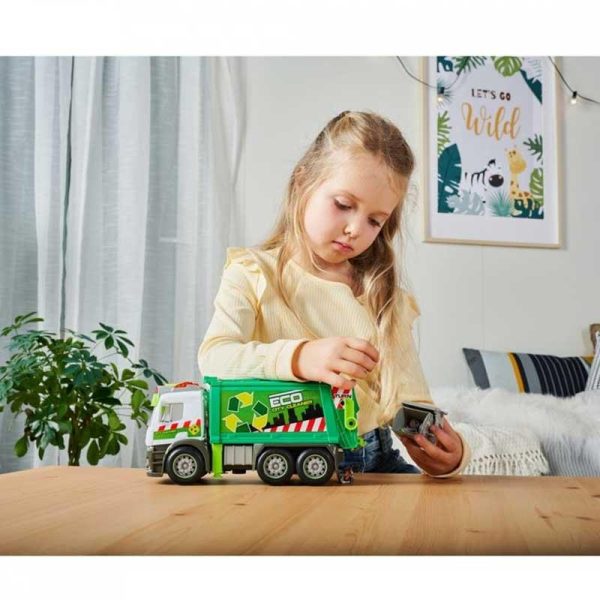 Dickie Toys - Mercedes Φορτηγό Απορριματοφόρο Πλαστικό Με Ήχο Και Φως 28cm