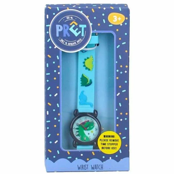 Pret Watch Happy Times Dino Παιδικό Αναλογικό Ρολόι με Λουράκι από Καουτσούκ/Πλαστικό