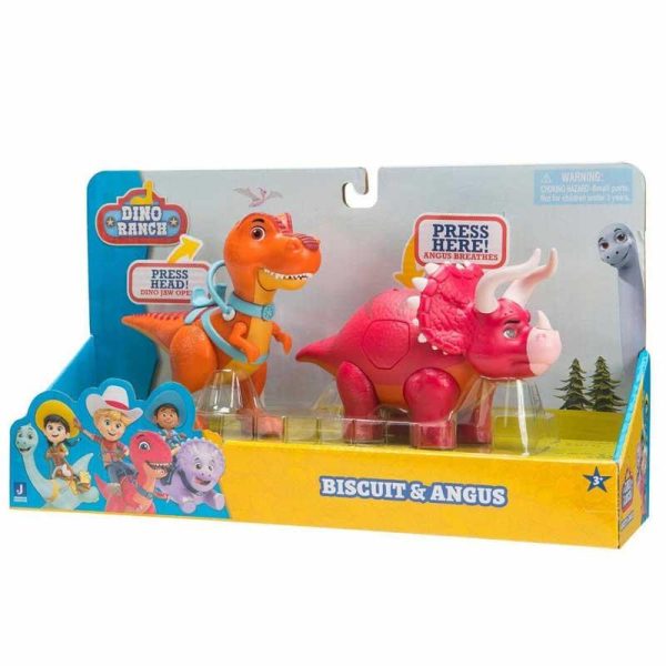 Dino Ranch Figures 2-Pack Biscuit + Angus: Δεινόσαυροι