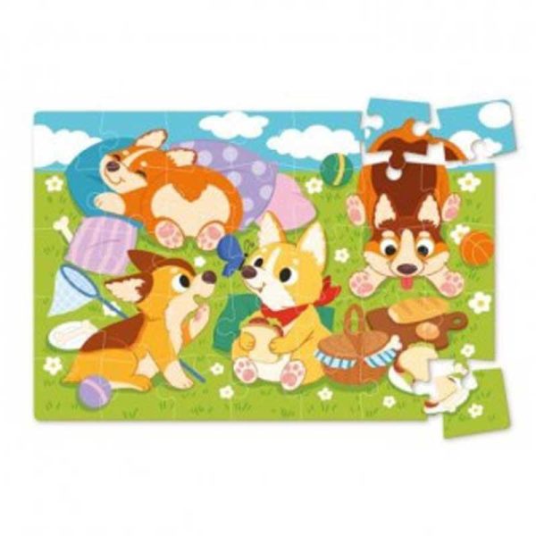 Dodo Mini Puzzle Puppies In The Meadow – Παζλ με Κουταβάκια 35 Τμχ