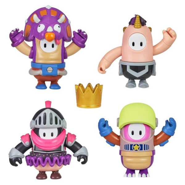 Fall Guys 'Grab The Crown' Mix & Match Figures 4-Pack: Σετ με 4 Φιγούρες 10εκ.
