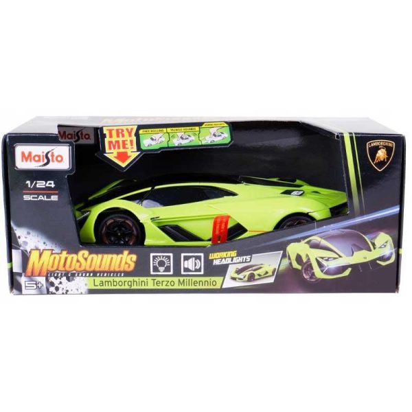 Maisto 1:24 Moto Sound - Μεταλλικό Αυτοκίνητο Lamborghini Terzo Millennio με Ήχο & Φως