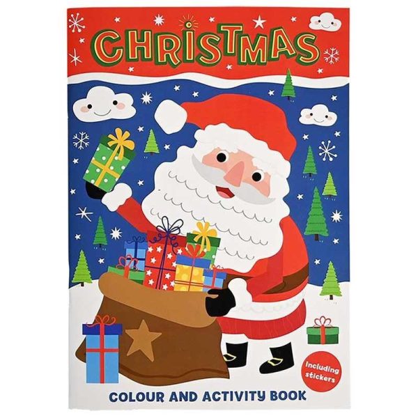 Christmas Colouring Book - Χριστουγεννιάτικο Βιβλίο Ζωγραφικής με Δραστηριότητες & Αυτοκόλλητα