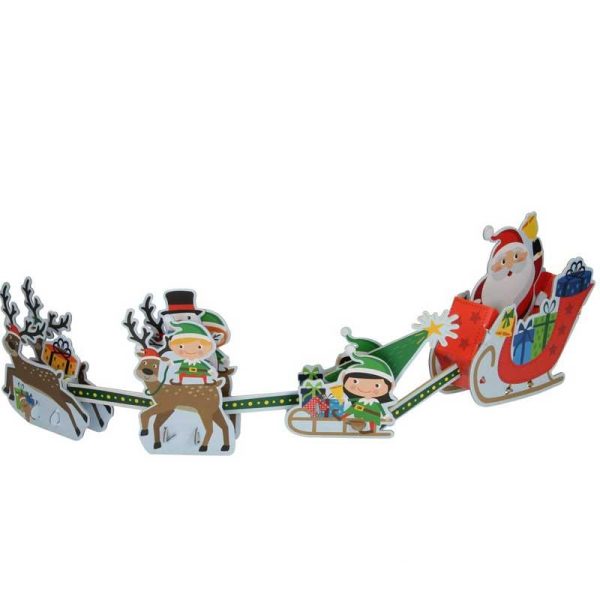 DIY Christmas Make Your Own Christmas Sleigh - Φτιάξε Μόνος Σου Το Έλκυθρο του Αϊ Βασίλη 45cm