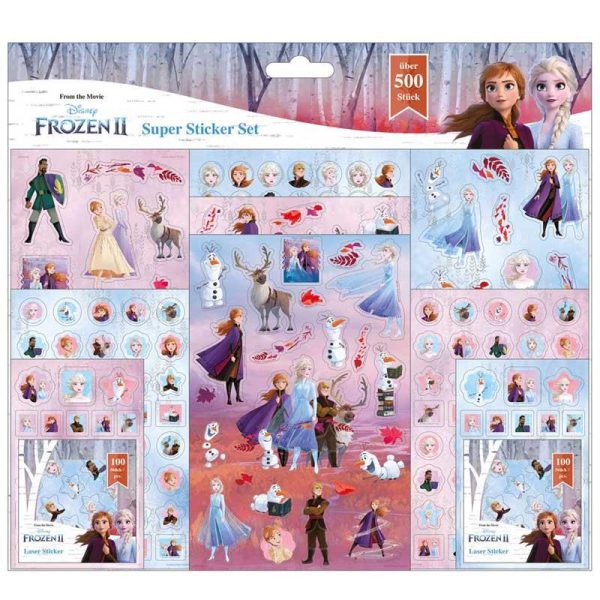 Frozen Super Sticker Set - Καρτέλα με 500 Αυτοκόλλητα