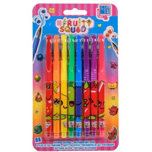 Fruity Squad Scented Gelpens 8-Pack - Σετ με 8 Αρωματικά Στυλό