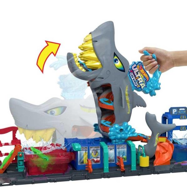 Hot Wheels City Ultra Shark Car Wash Πίστα #HTN82