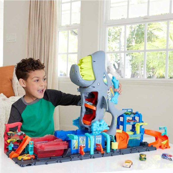 Hot Wheels City Ultra Shark Car Wash Πίστα #HTN82