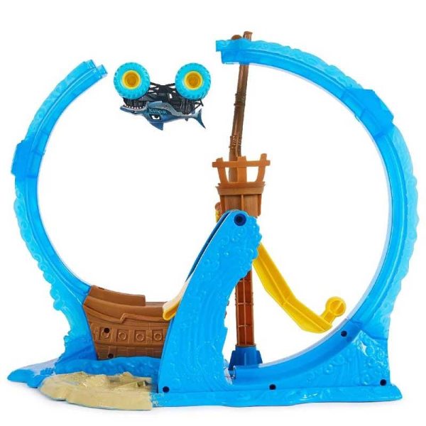 Monster Jam 1:64 Megalodon's Loop Of Doom Playset - Πίστα με Αυτοκινητάκι
