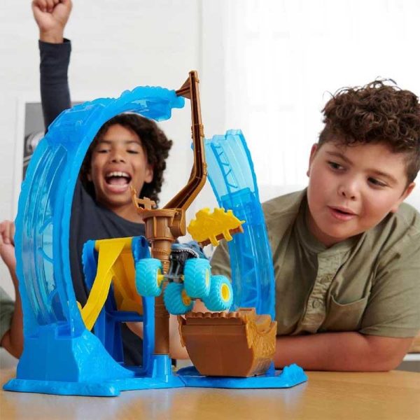 Monster Jam 1:64 Megalodon's Loop Of Doom Playset - Πίστα με Αυτοκινητάκι