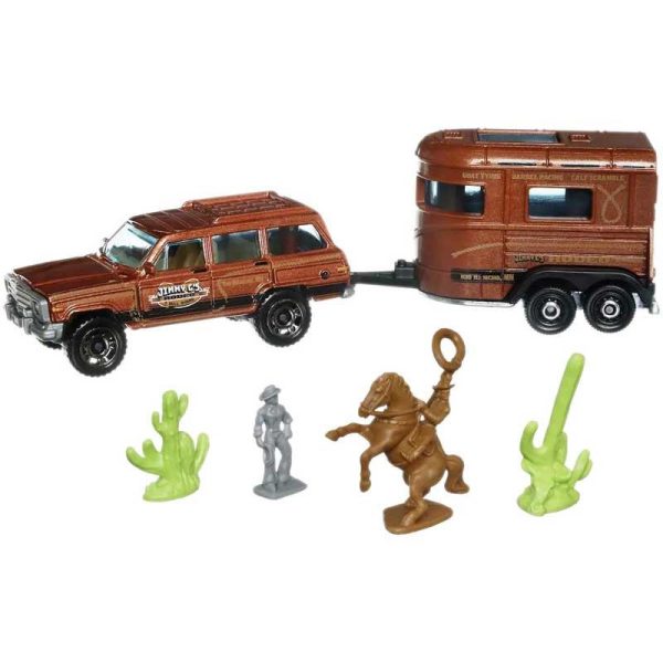Matchbox Hitch & Haul Rodeo Zone: Σετ Ροντέο με Όχημα & Αξεσουάρ