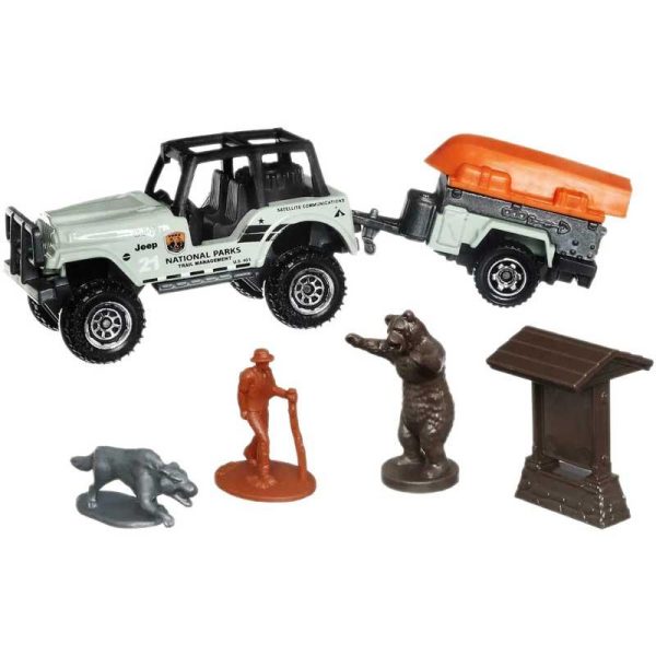 Matchbox Hitch & Haul Off Road Zone: Σετ Περιπέτειας με Όχημα & Αξεσουάρ