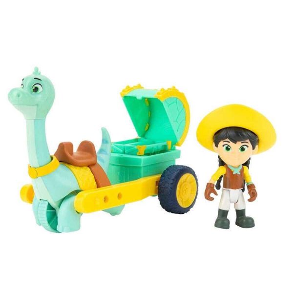 Dino Ranch Figures 2-Pack Min & Clover's Care Cart - Φιγούρα & Άμαξα με Δεινόσαυρο