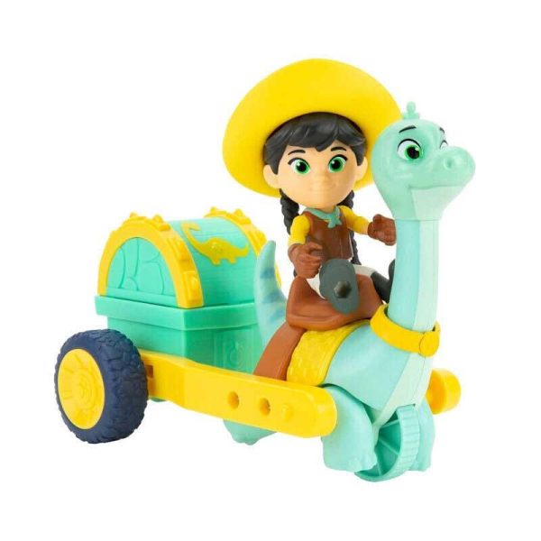 Dino Ranch Figures 2-Pack Min & Clover's Care Cart - Φιγούρα & Άμαξα με Δεινόσαυρο