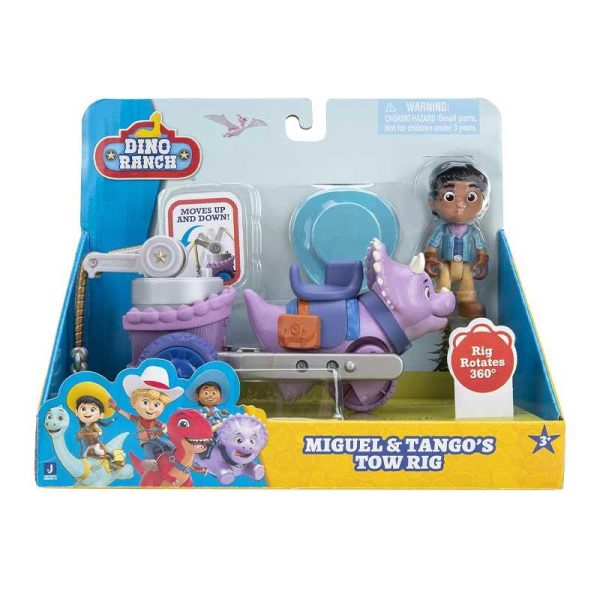 Dino Ranch Figures 2-Pack Miquel & Tango's Tow Rig - Φιγούρα & Άμαξα με Δεινόσαυρο