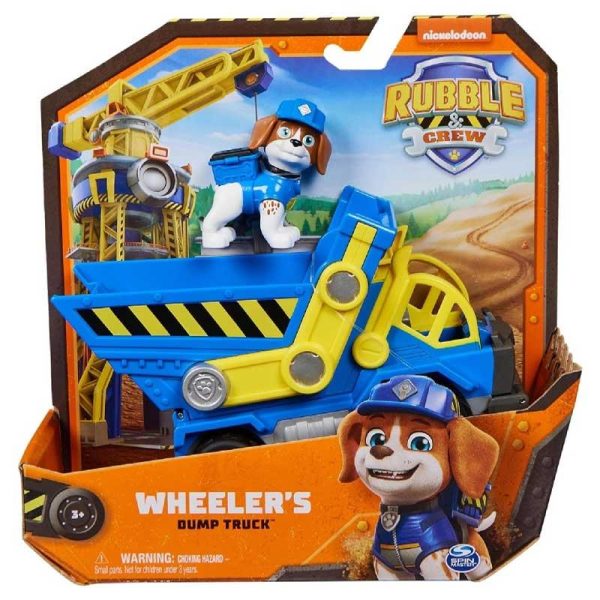 Paw Patrol Rubble And Crew Wheeler’s Dump Truck - Όχημα & Φιγούρα Wheeler