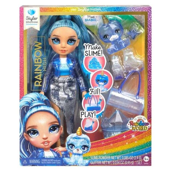Rainbow High: Rainbow Fashion Skyler - Κούκλα Skyler με Slime