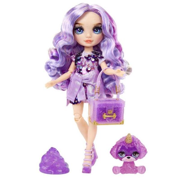 Rainbow High: Rainbow Fashion Violet - Κούκλα Violet με Slime