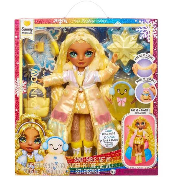Rainbow High: Winter Wonderland Doll Yellow - Κούκλα Sunny Κίτρινη