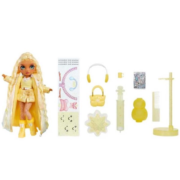Rainbow High: Winter Wonderland Doll Yellow - Κούκλα Sunny Κίτρινη