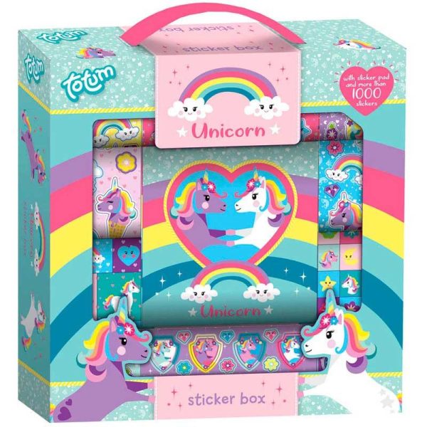 Αυτοκόλλητα Unicorn Sticker Box με 500+τμχ
