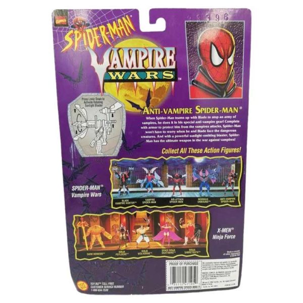Marvel Spider-Man Vampire Wars: Φιγούρα Anti-Vampire Spider-Man 14cm - Toy Biz 1996