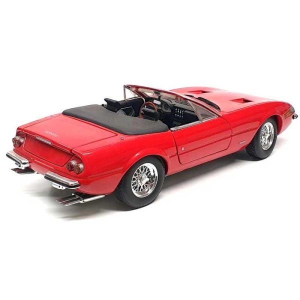 Hot Wheels Collectibles - Ferrari 365 GTS/4 Red Convertible Diecast Model 1:18