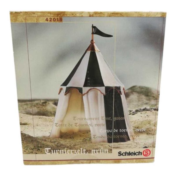 Schleich 42018 Medieval Knights Tournament Tent - Μεσαιωνική Τέντα Πράσινο / Λευκό