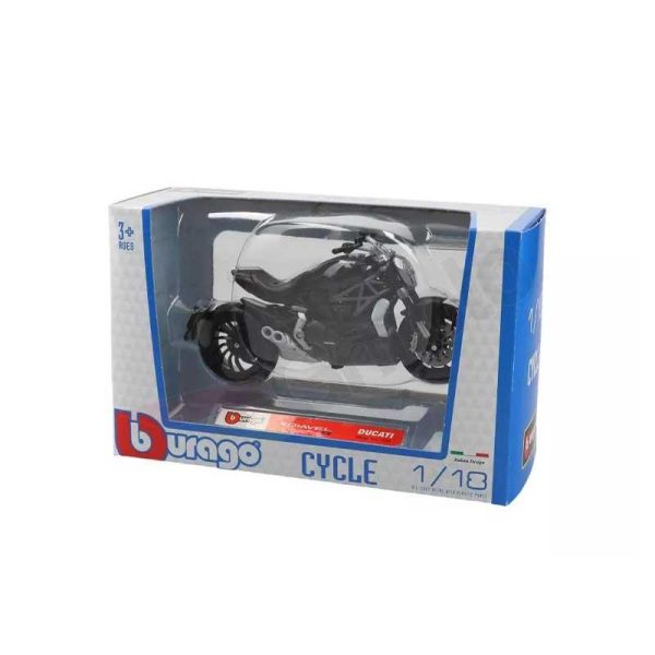 Bburago Μοτοσυκλέτα 1:18 Black Ducati XDiavel S 12cm.